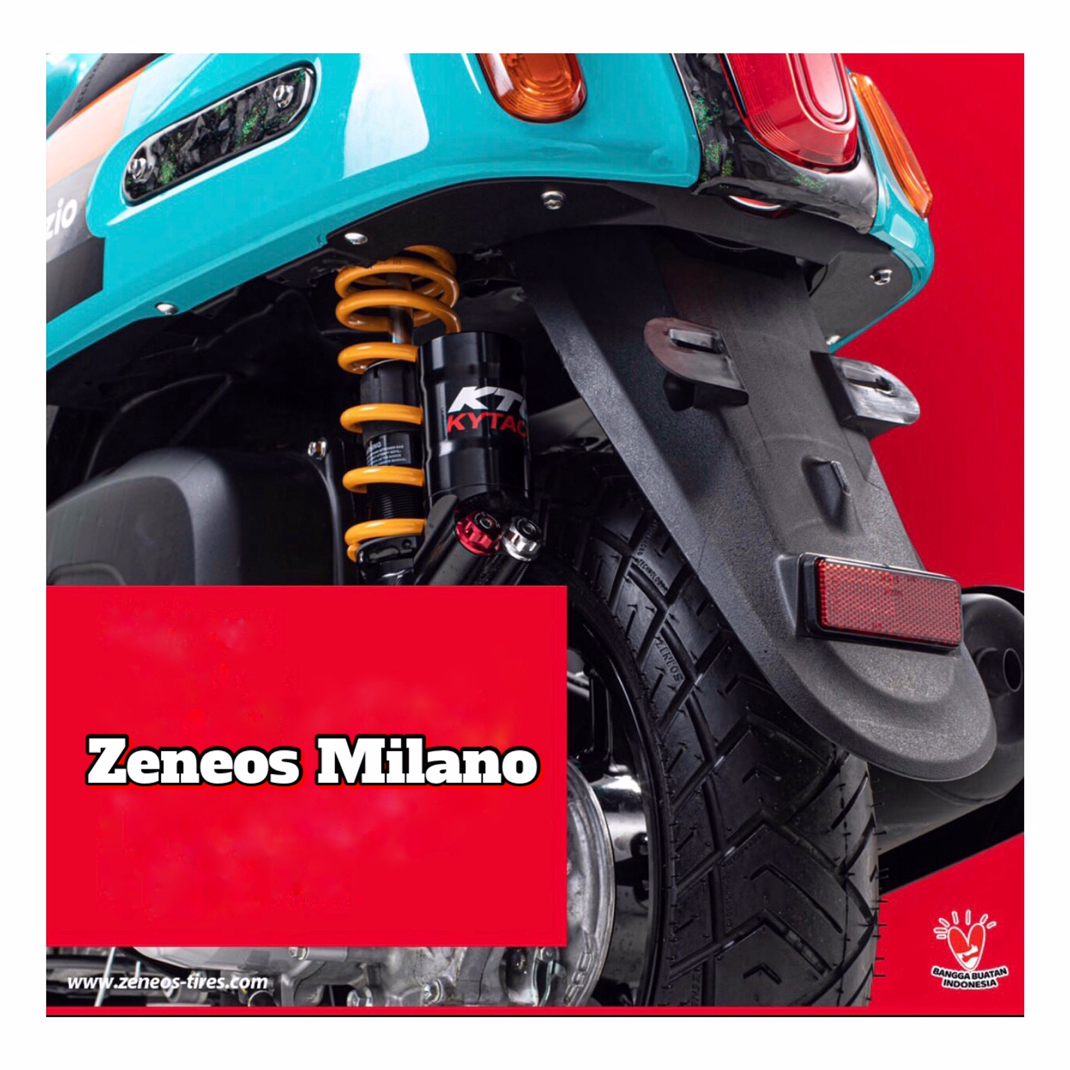Ban Yamaha Fazzio Zeneos Milano 110/70-12 (Ban Belakang Standar)